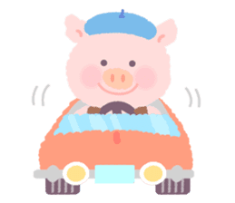 Pig family sticker #744499