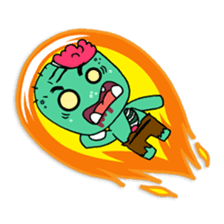 Nong Mik - the cute zombie - and friends sticker #744665