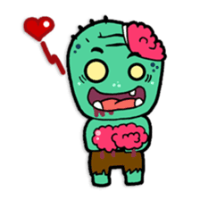 Nong Mik - the cute zombie - and friends sticker #744666