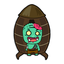 Nong Mik - the cute zombie - and friends sticker #744671