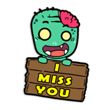 Nong Mik - the cute zombie - and friends sticker #744673