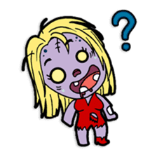 Nong Mik - the cute zombie - and friends sticker #744676