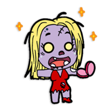 Nong Mik - the cute zombie - and friends sticker #744678