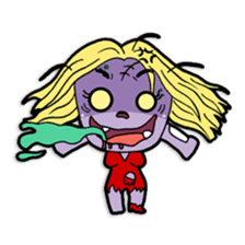Nong Mik - the cute zombie - and friends sticker #744679