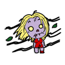 Nong Mik - the cute zombie - and friends sticker #744681