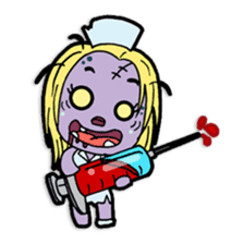 Nong Mik - the cute zombie - and friends sticker #744682