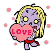 Nong Mik - the cute zombie - and friends sticker #744683
