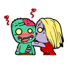 Nong Mik - the cute zombie - and friends sticker #744690