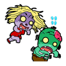 Nong Mik - the cute zombie - and friends sticker #744691