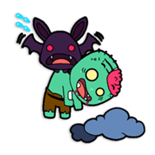 Nong Mik - the cute zombie - and friends sticker #744697