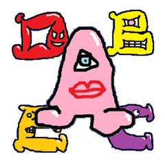 ABC monsters feel a little sick. KAWAII!