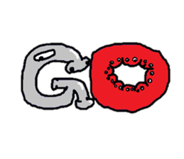 ABC monsters feel a little sick. KAWAII! sticker #745305