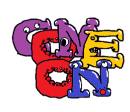 ABC monsters feel a little sick. KAWAII! sticker #745312