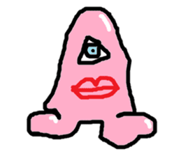 ABC monsters feel a little sick. KAWAII! sticker #745313