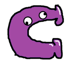 ABC monsters feel a little sick. KAWAII! sticker #745315