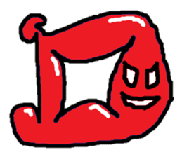 ABC monsters feel a little sick. KAWAII! sticker #745316