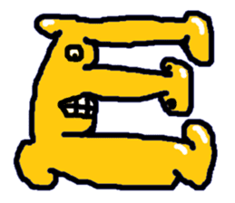 ABC monsters feel a little sick. KAWAII! sticker #745317