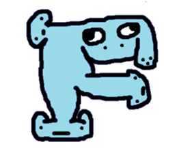 ABC monsters feel a little sick. KAWAII! sticker #745318