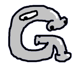 ABC monsters feel a little sick. KAWAII! sticker #745319