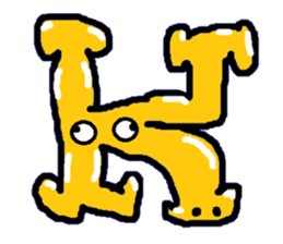 ABC monsters feel a little sick. KAWAII! sticker #745323