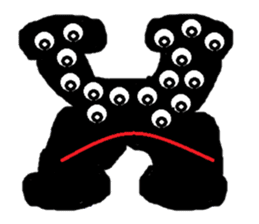 ABC monsters feel a little sick. KAWAII! sticker #745336