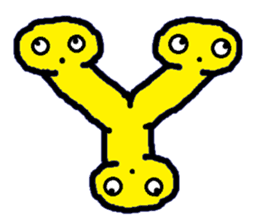 ABC monsters feel a little sick. KAWAII! sticker #745337