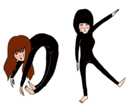 The friendship story of HARU and MIKU. sticker #745663