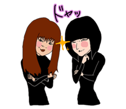 The friendship story of HARU and MIKU. sticker #745680