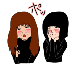 The friendship story of HARU and MIKU. sticker #745681