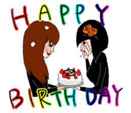 The friendship story of HARU and MIKU. sticker #745683