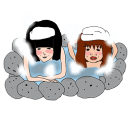 The friendship story of HARU and MIKU. sticker #745692