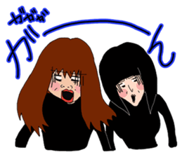 The friendship story of HARU and MIKU. sticker #745694