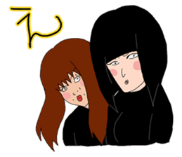 The friendship story of HARU and MIKU. sticker #745696