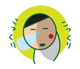 Head chestnut chestnut Taro-chan sticker #745872