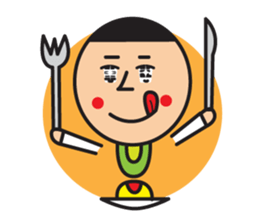 Head chestnut chestnut Taro-chan sticker #745873