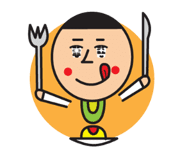 Head chestnut chestnut Taro-chan sticker #745873