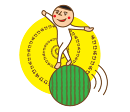 Head chestnut chestnut Taro-chan sticker #745880