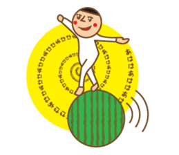 Head chestnut chestnut Taro-chan sticker #745880