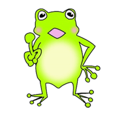 Freewheeling frog sticker #746217