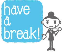 OL-chan "Gonna take paid holidays" sticker #746591