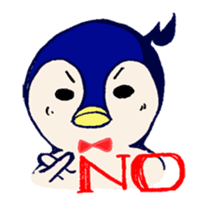 The loose round penguin sticker #746784