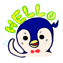 The loose round penguin sticker #746785
