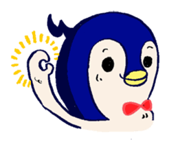 The loose round penguin sticker #746786