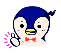 The loose round penguin sticker #746787