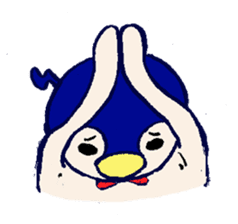 The loose round penguin sticker #746791