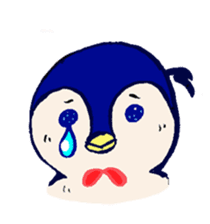 The loose round penguin sticker #746792