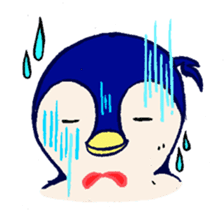 The loose round penguin sticker #746793