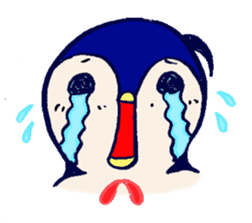 The loose round penguin sticker #746794