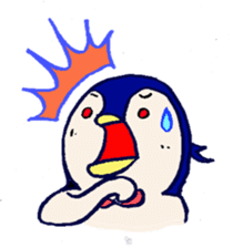 The loose round penguin sticker #746797