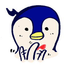 The loose round penguin sticker #746803